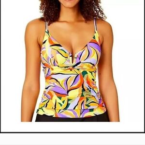 NWT  Anna Cole Tankini Swim Top